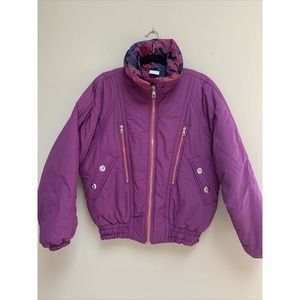Vintage BELFE Purple SKI JACKET SIZE 8-10 Made In Italy